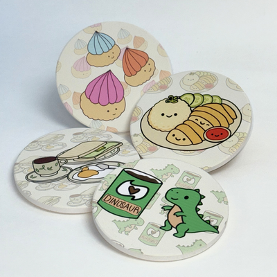 Little Local Loves Ceramic Coaster - Sunny Brekkie