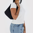 Mini Nylon Shoulder Bag - Black