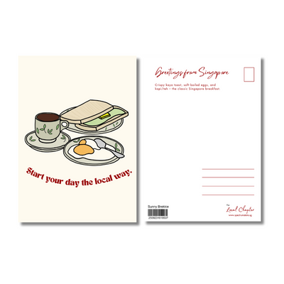 Little Local Loves Postcard - Sunny Brekkie