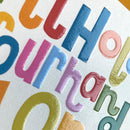 I'll hold your hand along the way Card