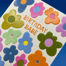 Birthday Babe Floral Card
