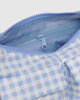 Cargo Shoulder Bag - Light Blue Gingham