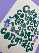 Cute Couples Make Cute Babies Card