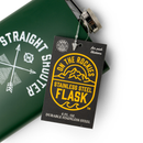 On The Rockies Stainless Steel Flask - Straight Shooter