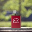 On The Rockies Stainless Steel Flask - Great Minds Drink Alike