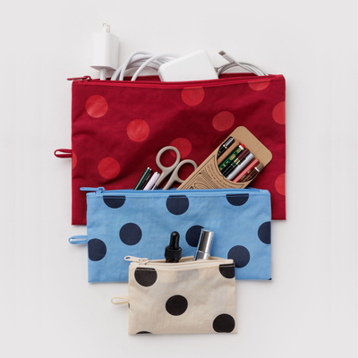 Flat Pouch Set - Polka Dot Mix