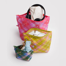 Go Pouch Set - Star Plaid