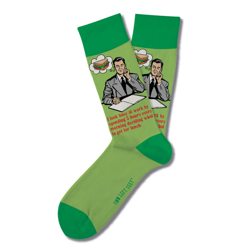 Retro Remix Socks - I Look Busy at Work