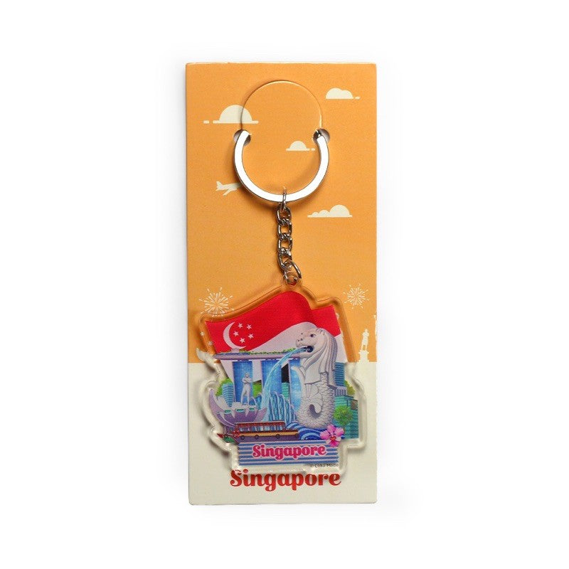 Singapore Keychain - From Singapore, With Love