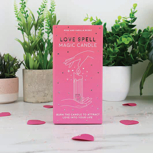 Love Spell Magic Candle: Rose/Vanilla