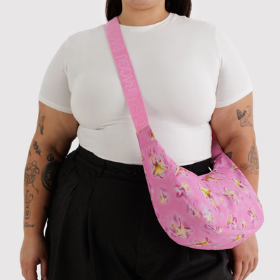 Medium Nylon Crescent Bag - Dancing Star