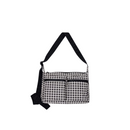 Medium Cargo Crossbody - Black & White Gingham