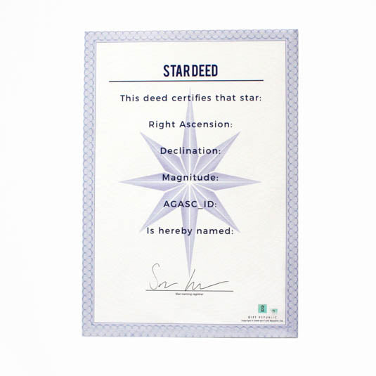 Personalised Name a Star Kit