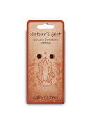 Nature's Gift Stud Earring - Carnelian