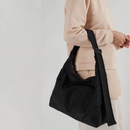 Nylon Shoulder Bag - Black
