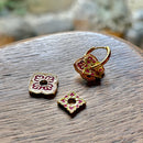 Hoop Earrings - Peranakan Purple