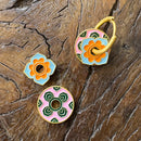 Hoop Earrings - Peranakan Pink