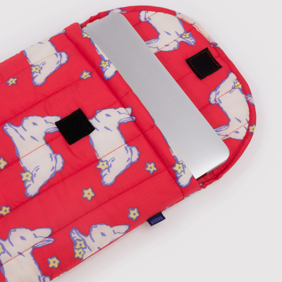 Puffy Laptop Sleeve 16" - Bunnies