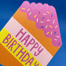 Happy Birthday Die-Cut Cake Card