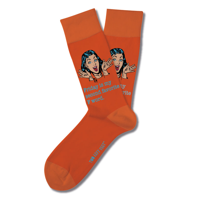 Retro Remix Socks - Friday is My Second favourite F Word