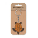 Wooden Handmade Keyring - Turtle