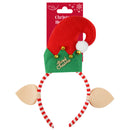 Christmas Headbands -  Elf Red Hat With Ears