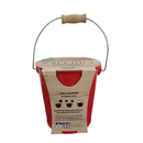 Zinc Pot Wooden Handle - Chilli