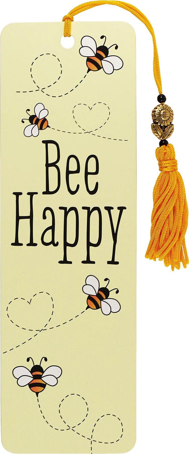 Beaded Bookmark: Bee Happy - SpectrumStore SG