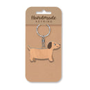 Wooden Handmade Keyring - Dachshund