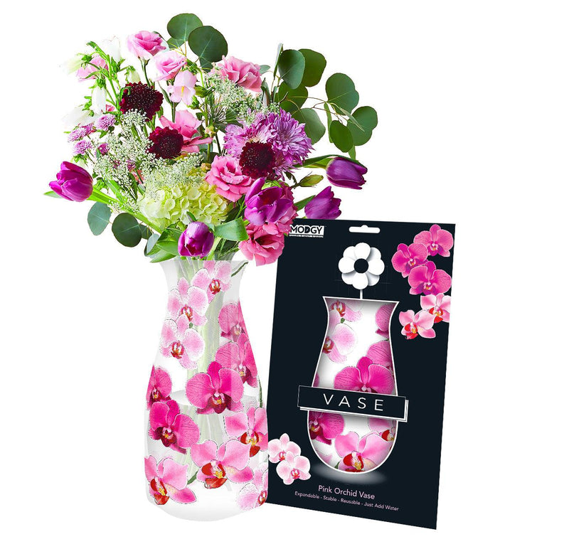 Expandable Flower Vase - Pink Orchid - SpectrumStore SG