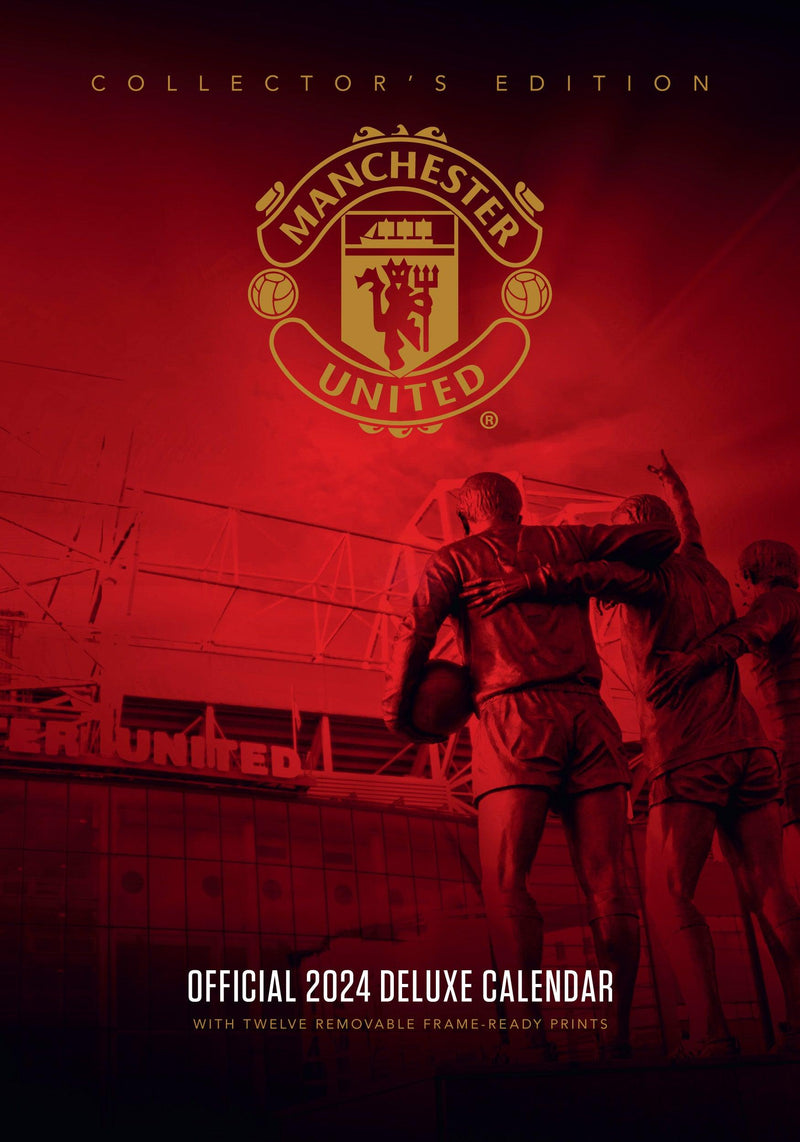 Manchester United Fc 2024 A3 Deluxe Calendar (Pre-Order Arrives Mid October) - SpectrumStore SG