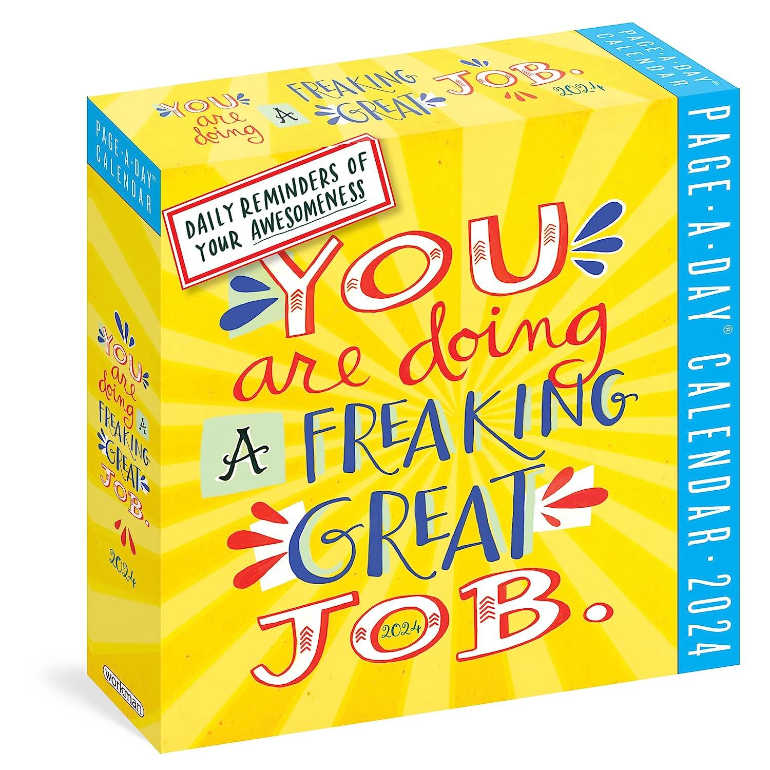 you-are-doing-a-freaking-great-job-color-page-a-day-calendar-2024-for-kids