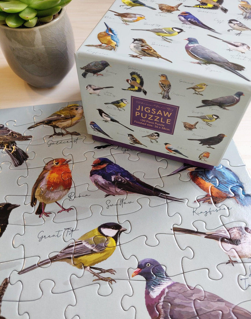 100 Piece Jigsaw Puzzle Cube - Patricia MacCarthy Birds - SpectrumStore SG