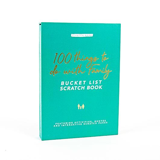 100 Things To Do With Family Bucket List Scratch Book - SpectrumStore SG