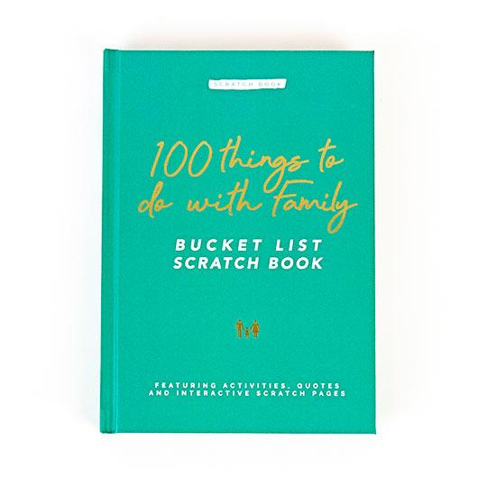 100 Things To Do With Family Bucket List Scratch Book - SpectrumStore SG