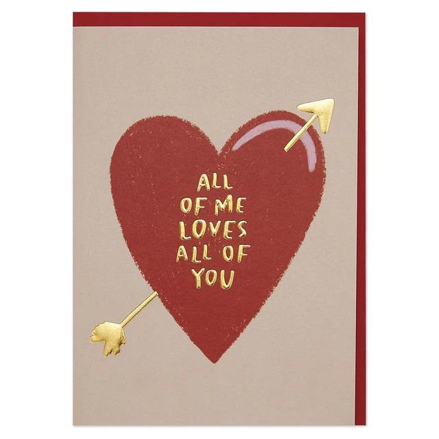All Of Me Loves All Of You Card - SpectrumStore SG