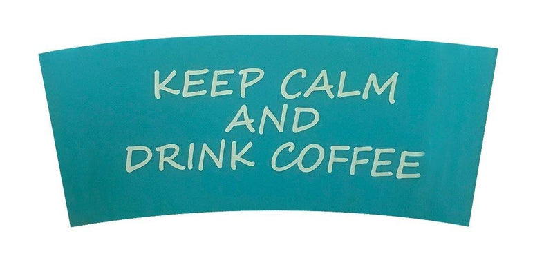 Bamboo Cup Sleeves: Keep Calm and Drink Coffee - SpectrumStore SG