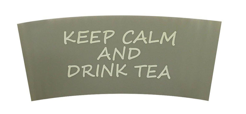 Bamboo Cup Sleeves: Keep Calm and Drink Tea - SpectrumStore SG