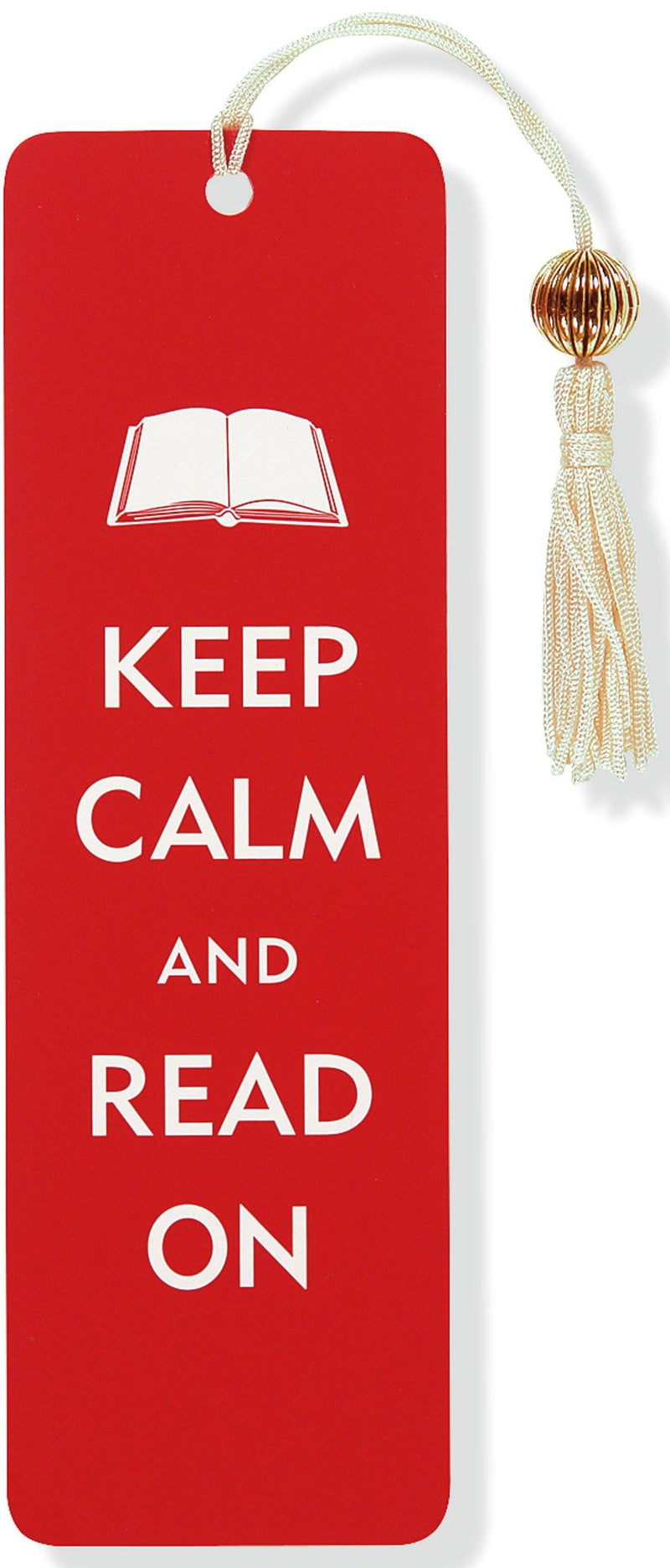 Beaded Bookmark: Keep Calm & Read On - SpectrumStore SG
