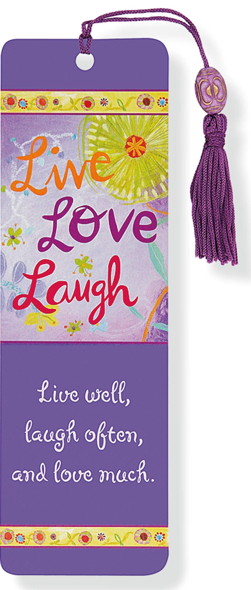Beaded Bookmark: Live, Laugh, Love - SpectrumStore SG