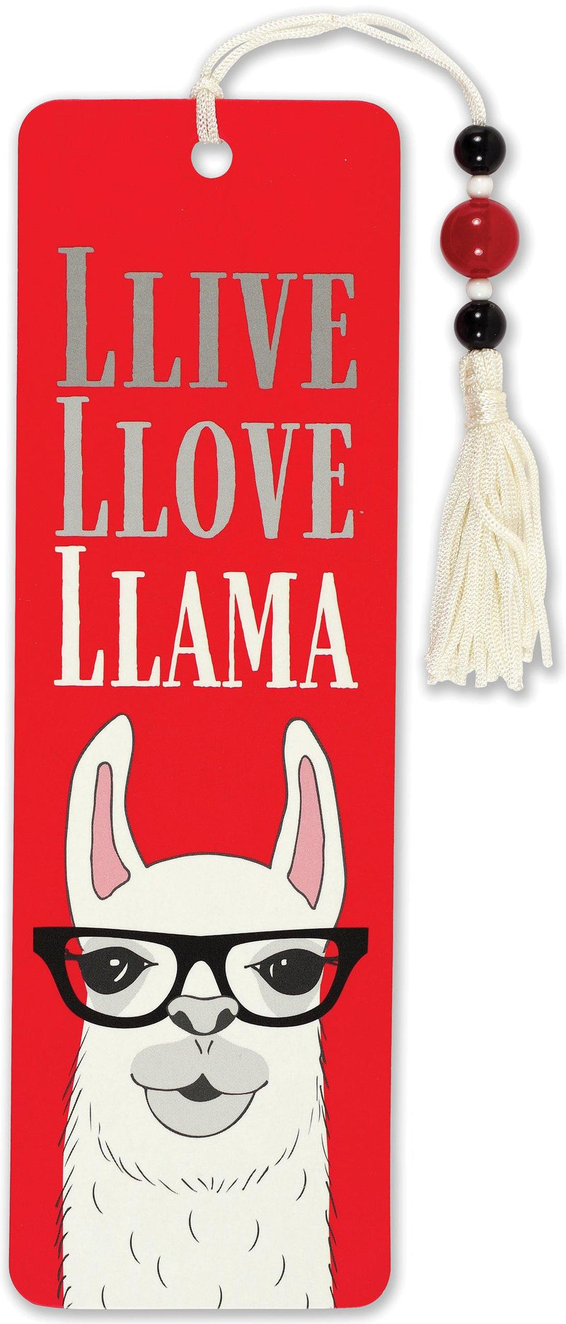 Beaded Bookmark: Llive, Llove, Llama - SpectrumStore SG