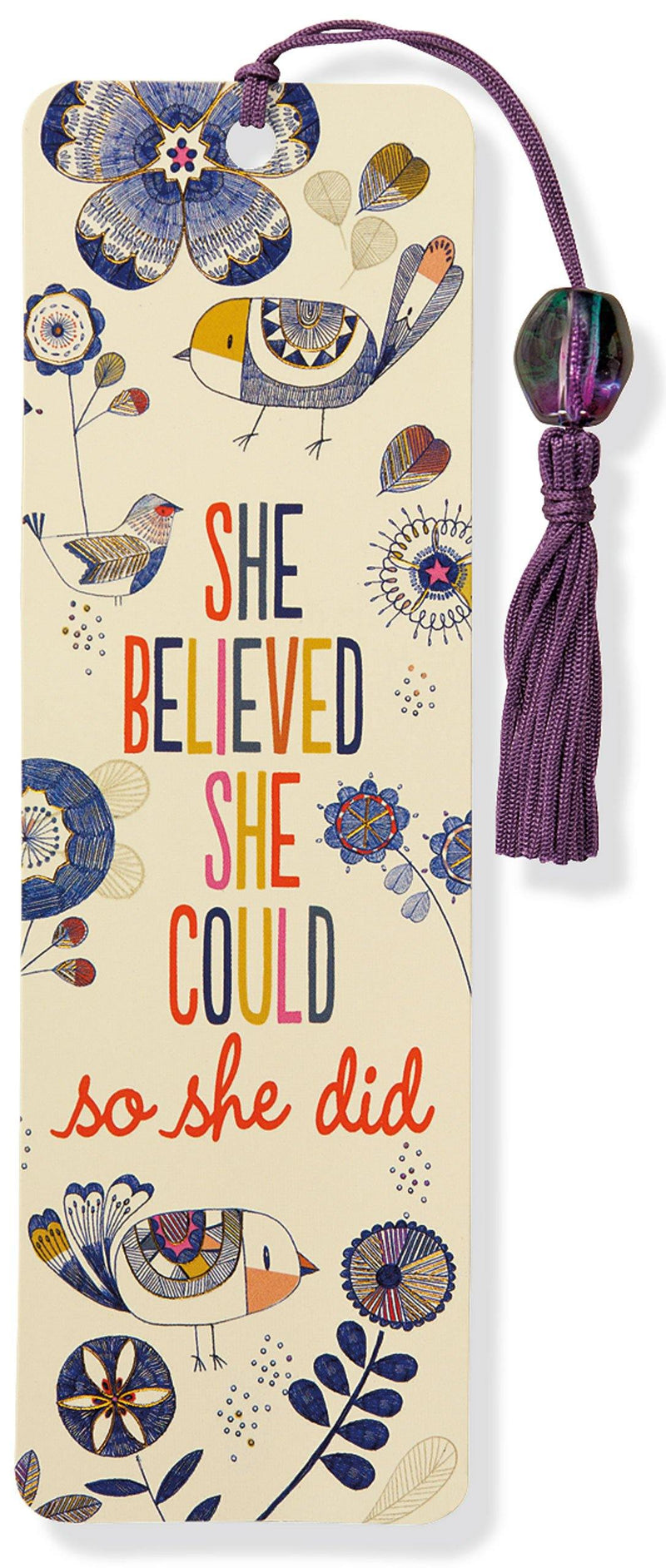 Beaded Bookmark: She Believed She Could So She Did - SpectrumStore SG