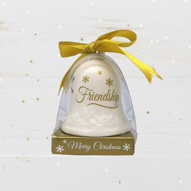 Ceramic Christmas Bell: Friendship - SpectrumStore SG