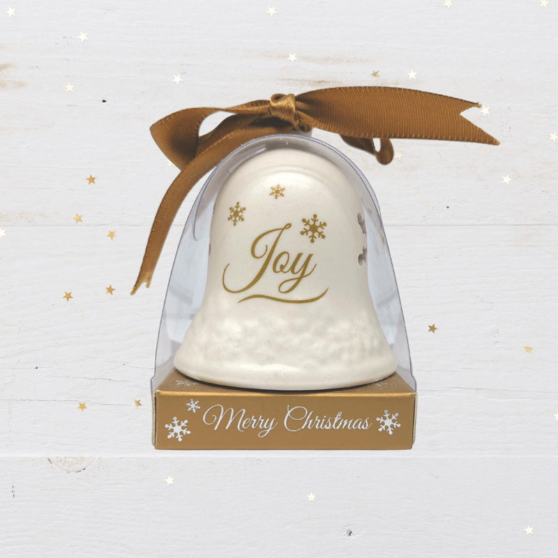 Ceramic Christmas Bell: Joy - SpectrumStore SG