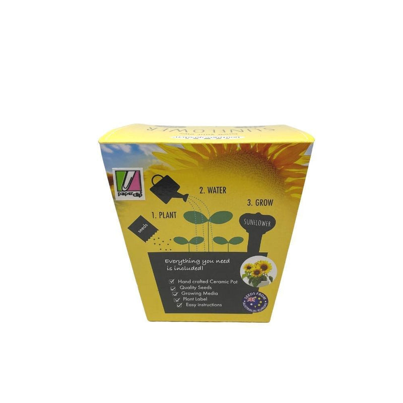 Ceramic Pot - Sunflower - SpectrumStore SG