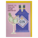 'Cheers To You On Your Birthday' Gin Birthday Card - SpectrumStore SG