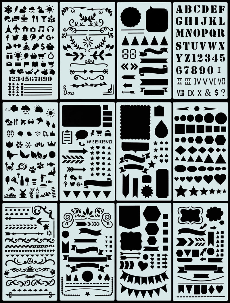 Essentials Dotted Journal Stencil Set - SpectrumStore SG