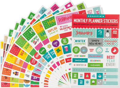 Essentials Planner Stickers - Month By Month - SpectrumStore SG