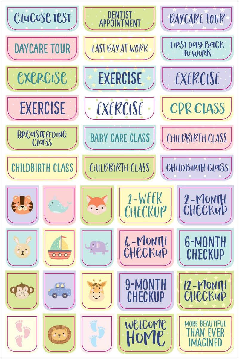Essentials Planner Stickers - Pregnancy & Baby - SpectrumStore SG