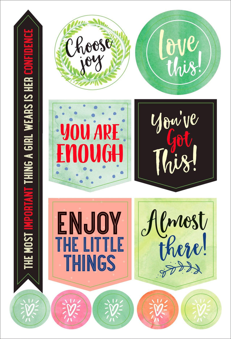 Essentials Planner Stickers - She Believed She Could - SpectrumStore SG